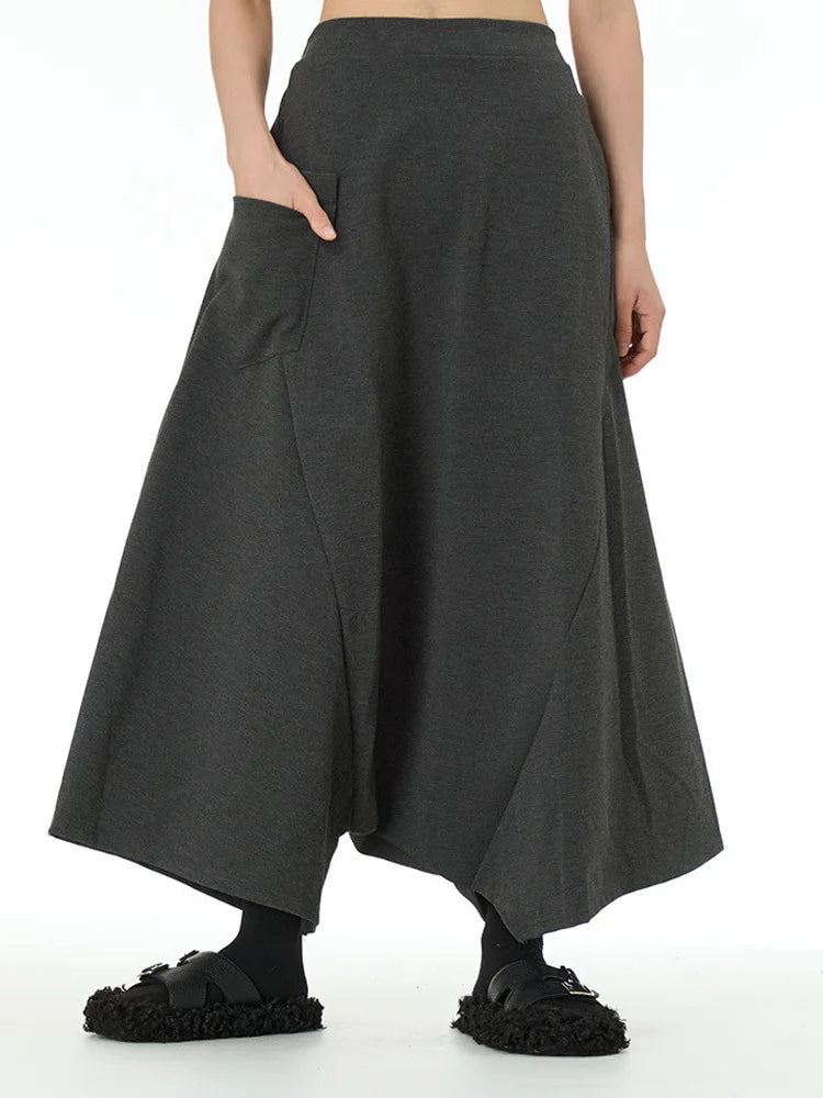 High Elastic Waist Army Green Brief Big Size Cross Pants New Trousers Women Fashion Tide Spring Autumn 2025 1DJ0040