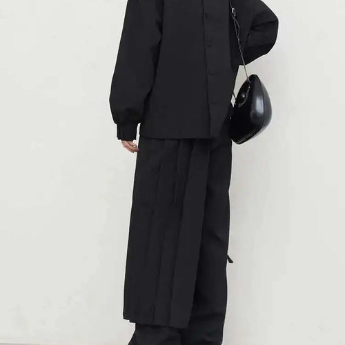 Load image into Gallery viewer, Pleated Sweatshirt Wide Leg Pants Three Piece Suit New Round Neck Long Sleeve Women Fashion Spring Autumn 2025 1DH1410
