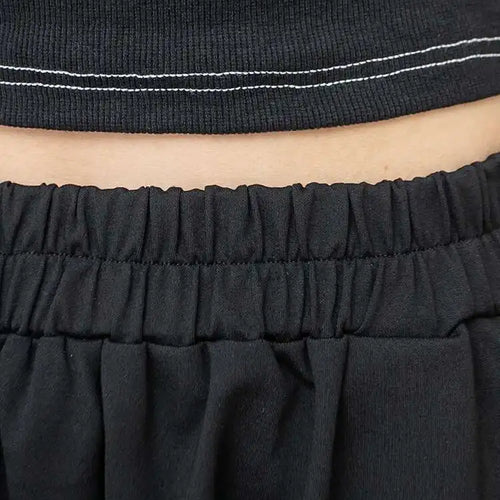 Load image into Gallery viewer, High Elastic Waist Black Pocket Zipper Long Casual Cross Pants New Trousers Women Fashion Tide Spring Autumn 2025  1DH6417
