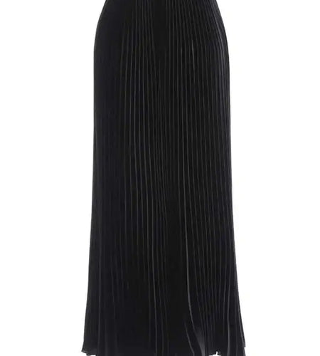 High Elastic Waist Red Brief Elegant Long Pleated Half-body Skirt Women Fashion Tide New Spring Autumn 2025 1DJ0169