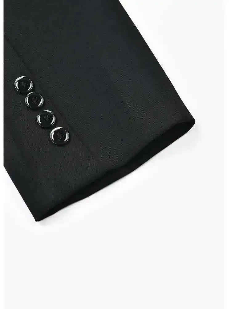 Loose Fit Blue Denim Burr Big Size Casual Jacket New Lapel Long Sleeve Women Coat Fashion Tide Spring Autumn 2025 CP2143