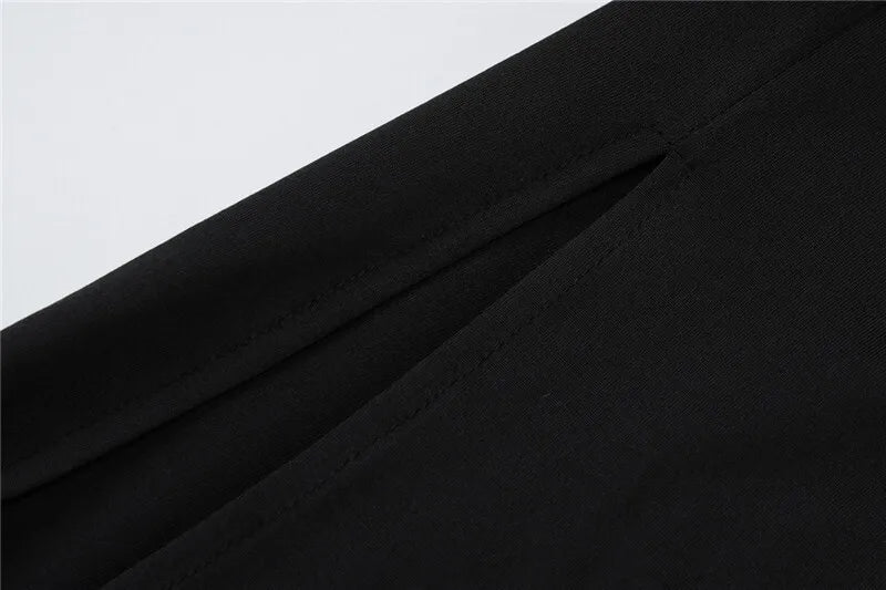 Skew Collar Backless Sexy Mini Dress For Women Gown Black Hollow Out Off-shoulder Sleeveless Bodycon Club Long Dress