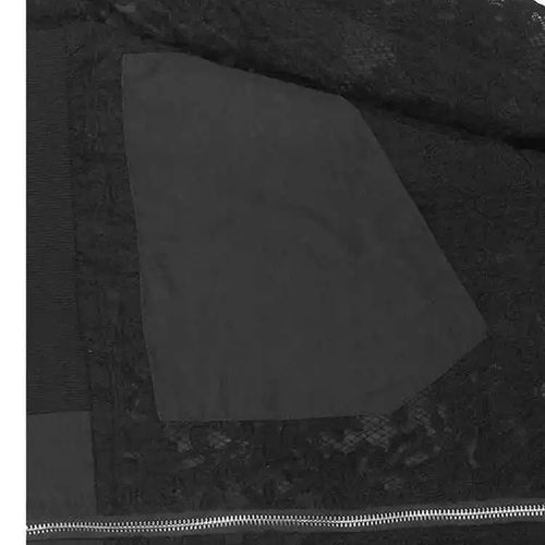 Load image into Gallery viewer, Black Lace Perspective Big Size Jacket New Stand Collar Long Sleeve Women Coat Fashion Tide Spring Autumn 2025 1DH7245
