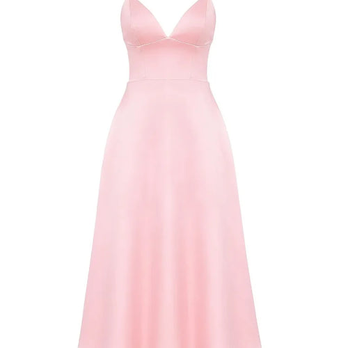 Load image into Gallery viewer, Elegant Spaghetti Strap Bodycon Party Evening Dress Women Sexy Deep V Backless Female Slim Vestido Autumn/Winter 2025
