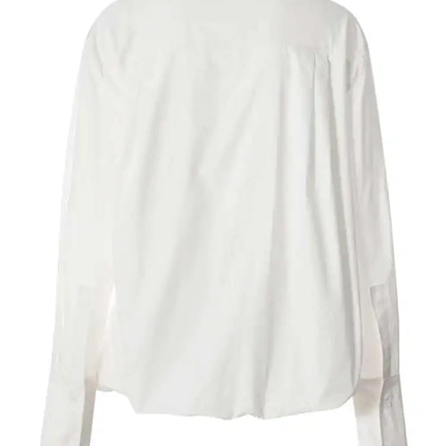 Load image into Gallery viewer, Women Pink Color Belted Irregular Big Size Bud Blouse New Lapel Long Sleeve Shirt Fashion Tide Spring Autumn 2025 7AB6480
