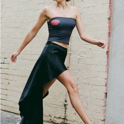 Load image into Gallery viewer, Fashion Satin High Elastic Slim Irregular Half Length Skirt Women Autumn Winter New Female Skirt Elegant Street Clothing
