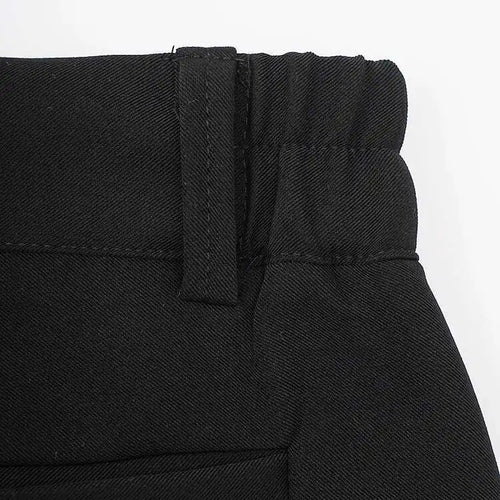 Load image into Gallery viewer, High Elastic Waist Black Ruffles Spliced Long Wide Leg Pants New Trousers Women Fashion Tide Spring Autumn 2025  CPG2133
