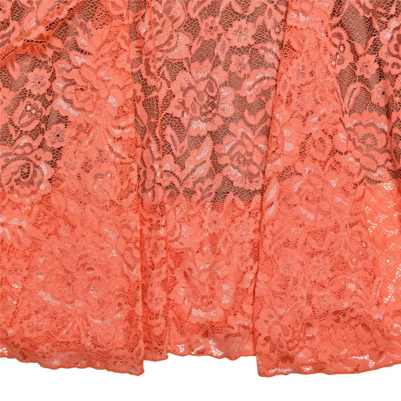 Floral Lace Sexy Maxi Dress For Women Orange Spaghetti Strap Sleeveless Backless Bodycon Club Party Long Dress Elegant