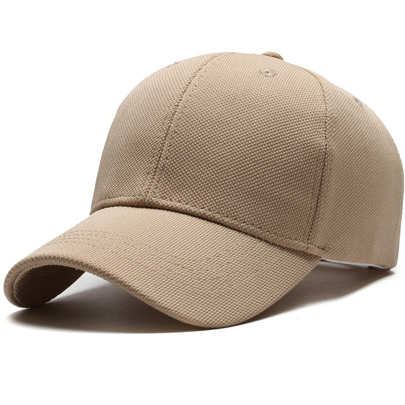 Unisex Casual Men's Baseball Caps Solid Outdoor Trucker Hat Women's Snapback Adjustable for Large Head Golf Hats