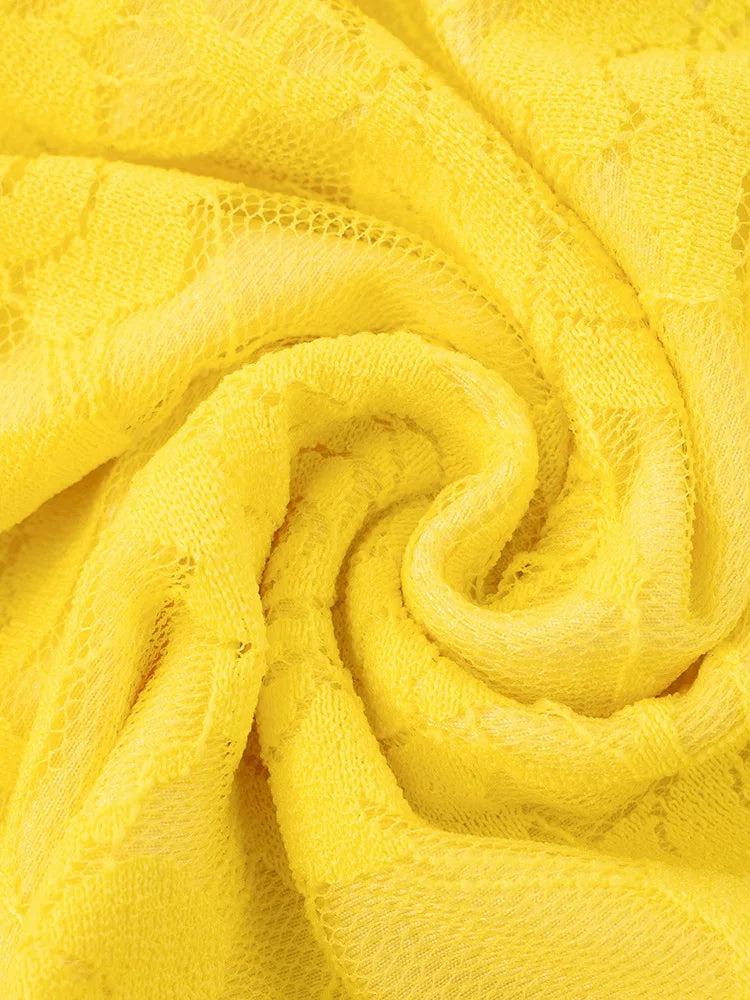 Lace Ruffle Sexy Mini Dress Women Summer New Off-shoulder Backless Sleeveless Draped Ruched  Beach Club Long Dress