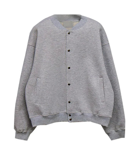 American Style Men's Jackets Round Collar Solid Color Casual Menswar Single Breasted Loose New Trendy Male Coats 9W1232