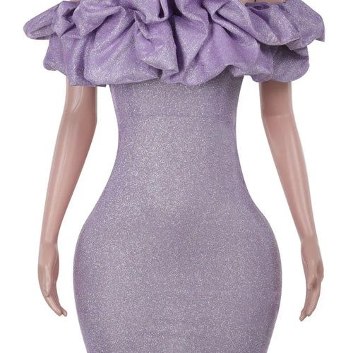 Load image into Gallery viewer, Sexy Off- Shoulder Sleeveless Sparkling Strapless Mini Dress Women Solid Fashion High Waist Birthday Party Dress New
