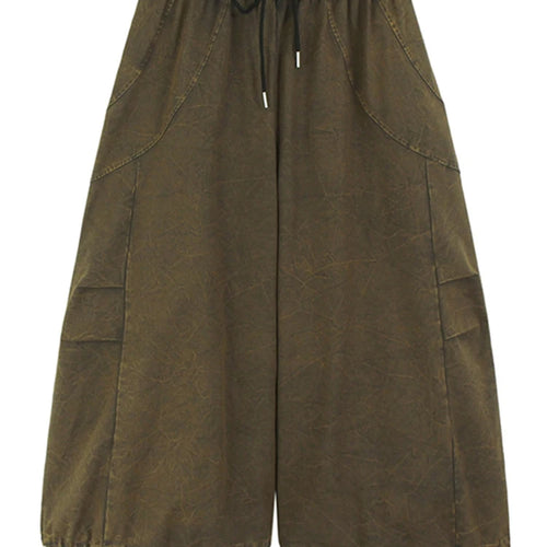 Load image into Gallery viewer, High Waist Caramel Color Denim Drawstring Pleated Wide Leg Jeans New Women Trousers Fashion Spring Autumn 2025 1DH9662
