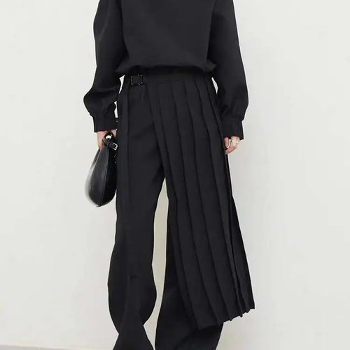 Load image into Gallery viewer, Pleated Sweatshirt Wide Leg Pants Three Piece Suit New Round Neck Long Sleeve Women Fashion Spring Autumn 2025 1DH1410

