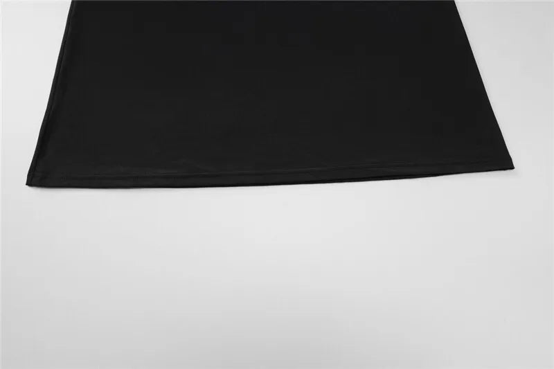 Black Sexy Dress Sets Women Spaghetti Strap Bodysuit And Maxi Skirt Matching Sets Backless Slim Fit Long Skirt Set