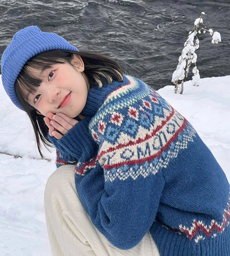 Christmas Knitted Cardigan Women Y2k Aesthetic Zippers Contrast Color Sweater Grunge Vintage Casual Loose Harajuku Jumper Tops