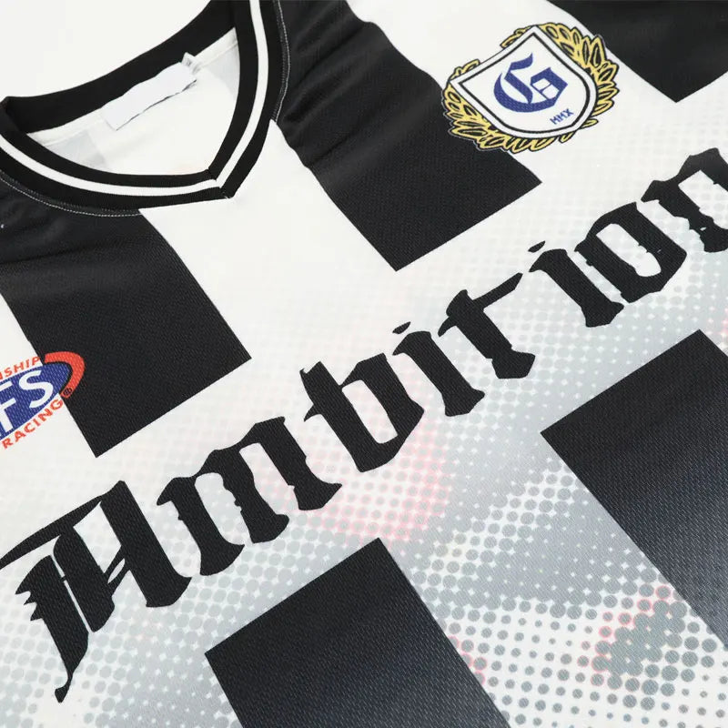 Vintage T-Shirt Y2K Grunge Streetwear Graphic Printed Racing Sport Long Sleeve Tshirt Hip Hop Harajuku Casual Loose V-Neck Shirt