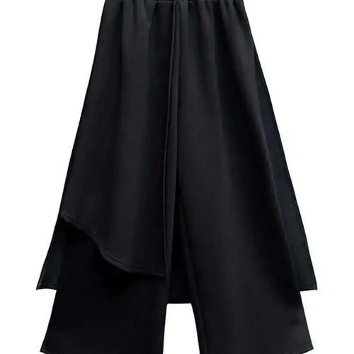 Load image into Gallery viewer, High Elastic Waist Black Split Joint Long Wide Leg Trousers New Loose Fit Pants Women Fashion Spring Autumn 2025 1Z325
