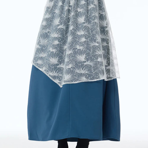 Load image into Gallery viewer, High Elastic Waist Black Lace Spliced Irregular A-line Half-body Skirt Women Fashion Tide New Spring Autumn 2025 1DJ1251
