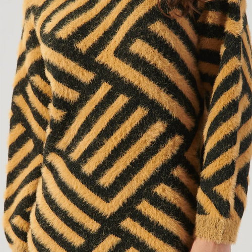 Load image into Gallery viewer, Hit Color Spliced Striped Fashion Sweaters for Women Round Neck Long Sleeves Casual Long Sweater Female Clothing New
