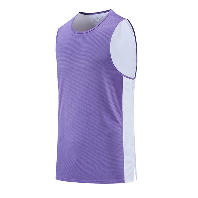 Sleeveless Vest Basketball Football Running Sports Tank Tops Gym Fitness Shirt Plus Size Multi-colored Unisex Clothing