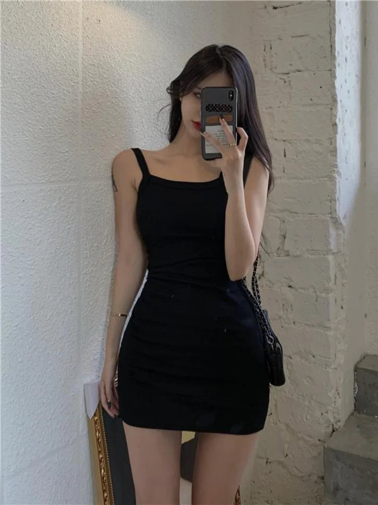 Sexy Backless Slip Dress Bodycon Wrap Slim Casual Beach Holiday Mini Short Dresses Women Summer Sundress