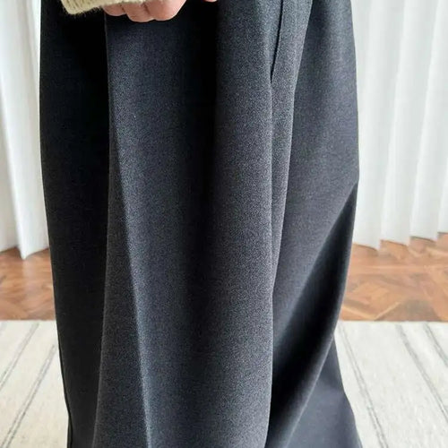 Load image into Gallery viewer, High Waist Gray Brief Shaped Long Wide Leg Elegant Pants New Trousers Women Fashion Tide Spring Autumn 2025 1DH8413

