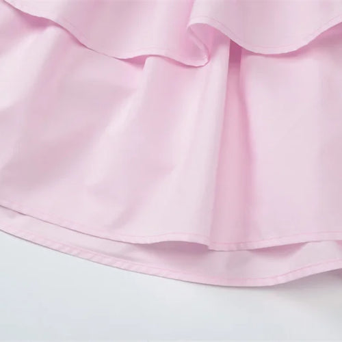 Load image into Gallery viewer, Halter V Neck Ruffle Mini Dress Women Robe Summer New Patchwork Spaghetti Strap Sleeveless High Waist A-line Dress
