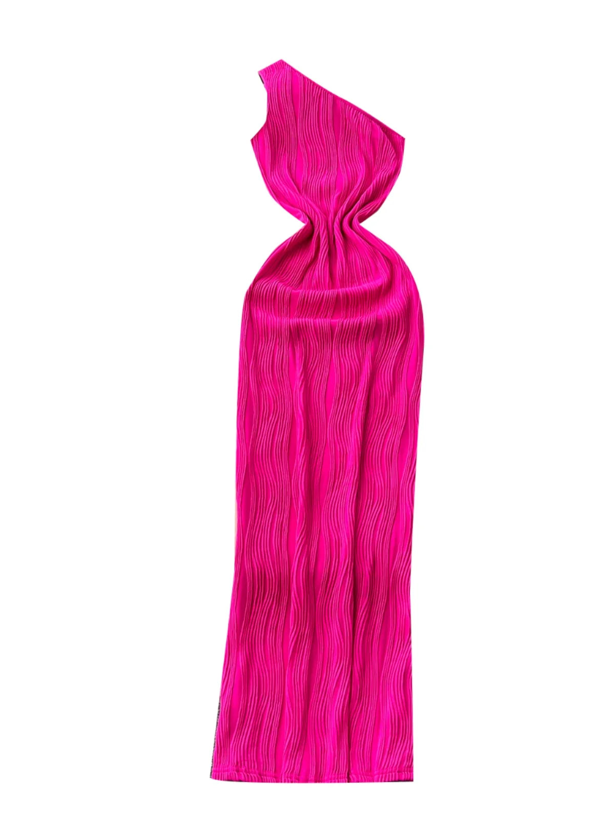 Summer Rose Red Sexy Sleeveless Backless Long Dress 2024 Women's Diagonal Collar Elegant Club Party Dress Simplicity Fashion New