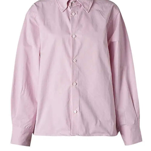 Load image into Gallery viewer, Women Blue Brief Shaped Big Size Casual Blouse New Lapel Long Sleeve Shirt Fashion Tide Spring Autumn 2025 CPG2742
