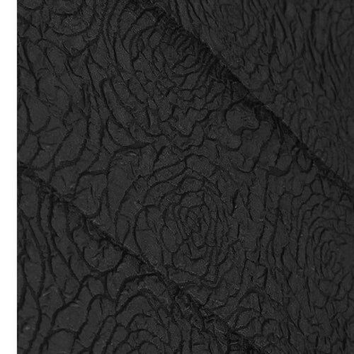 Load image into Gallery viewer, Women Black Three-dimensional Flower Big Size Midi Dress New Round Neck Half Sleeve Fashion Spring Autumn 2025  1DJ1104
