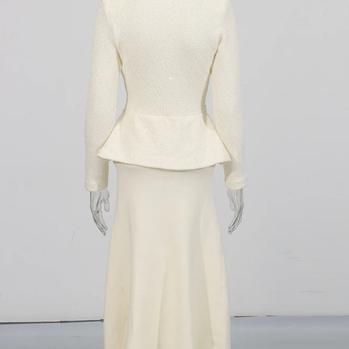 Load image into Gallery viewer, Slimming Spliced Bowknot Fake Two Pieces Dresses for Women Round Neck Long Sleeves Patchwork Pockets Dress Female
