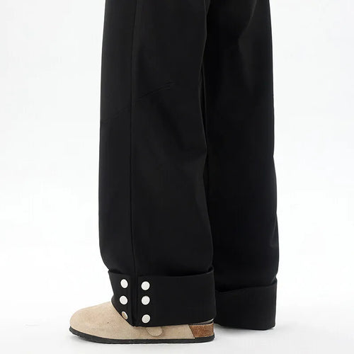 Load image into Gallery viewer, Men's Spring Casual Pants Button-bottoms Style New Kroean Handsome Solid Color Design Male Full Length Trousers 2025 9W1395
