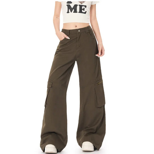 Load image into Gallery viewer, Men's Cargo Pants New American Style Straight Leg Trend High Street Stylish Solid Color Multi Pockets Male Clothing 9W1922
