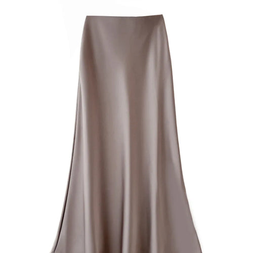 Load image into Gallery viewer, Fashion High Waist Slimming Medium To Long Satin Silk Half Skirt For Women 2024 Summer New Hip Hugging Slimming Skirt
