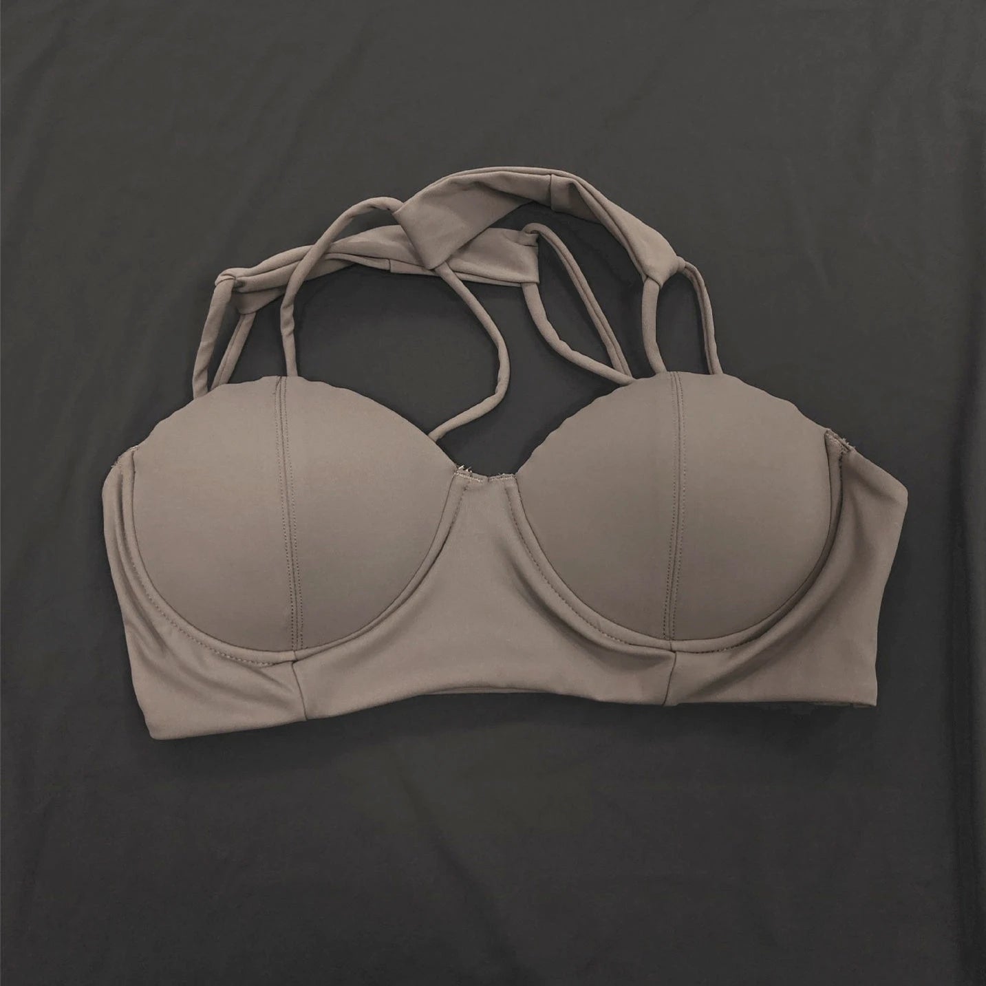 Women Sports Bra Sexy Criss Cross Straps Back High Support Impact Yoga Underwear Running Fitness Workout Bra Gym Padded Bralette