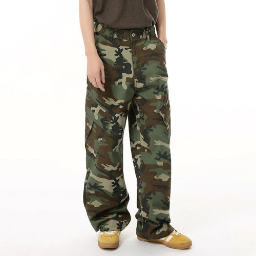 Load image into Gallery viewer, Hign Street Men&#39;s Jeans New American Stylish Large Pocket Fashion Washed Loose Design Male Trousers Summer 2025 9W1692
