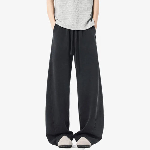 Load image into Gallery viewer, Men's Causal Pants New Korean Solid Color Design Loose Elastic Waist Tide Washed Stylish Male Trousers Spring 9W1526
