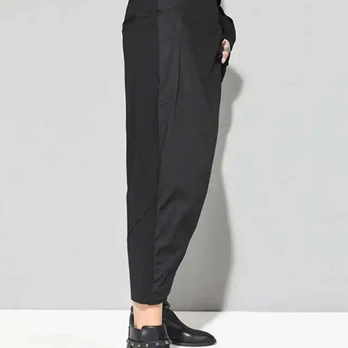 Load image into Gallery viewer, High Elastic Waist Black Asymmetric Casual Pants New Loose Fit Trousers Women Fashion Tide Spring Autumn 2025 1DF4648
