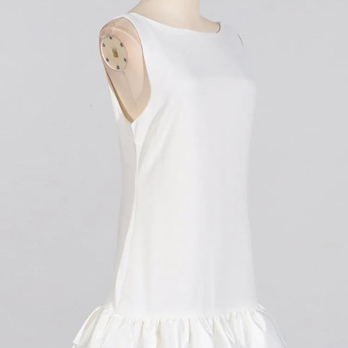 Load image into Gallery viewer, Elegant Sleeveless 2024 Summer Ruffle Tight Short Women's Fashion Sweet Splicing Sexy Backless Party Evening Dress
