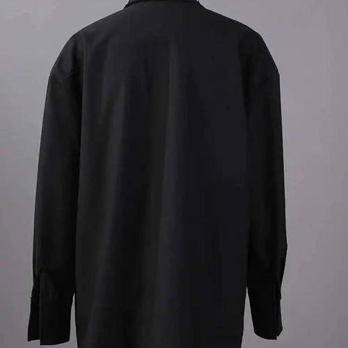 Load image into Gallery viewer, Women White Rivet Spliced Big Size Casual Blouse New Lapel Long Sleeve Shirt Fashion Tide Spring Autumn 2025 CPG2917
