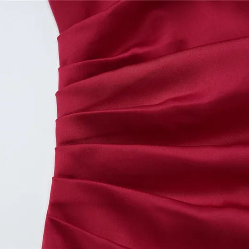 Load image into Gallery viewer, Spaghetti Strap Thigh High Split Sexy Maxi Dress Women Elegant Satin High Elastic Sleeveless Backless Club Party Dress
