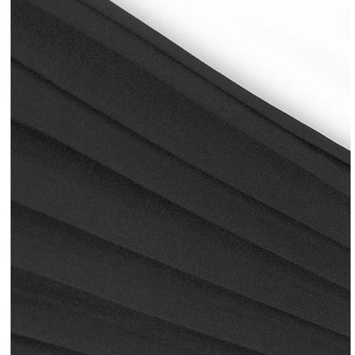 Load image into Gallery viewer, Women Black Pleated Spliced Big Size Midi Dress New Round Neck Short Sleeve Fashion Tide Spring Summer 2025  1DJ0989
