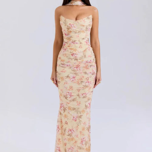 Load image into Gallery viewer, Sexy Tight Top Half Length Skirt Two-piece Set For Women Strapless High Waist Slim Set Elegant Party Club Evening Dress
