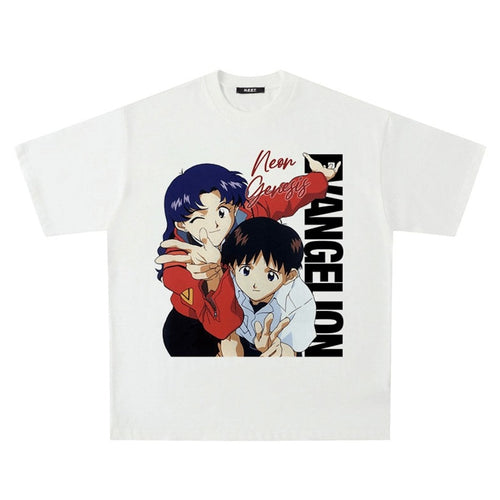 Load image into Gallery viewer, Vintage Washed Tshirts Anime T Shirt Harajuku Oversize Tee Cotton fashion Streetwear unisex top a41v1
