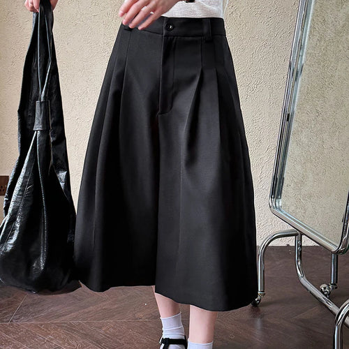 Load image into Gallery viewer, High Waist Gray Brief Pleated Wide Leg Calf-Length Pants New Trousers Women Fashion Tide Spring Autumn 2025 1DJ0997
