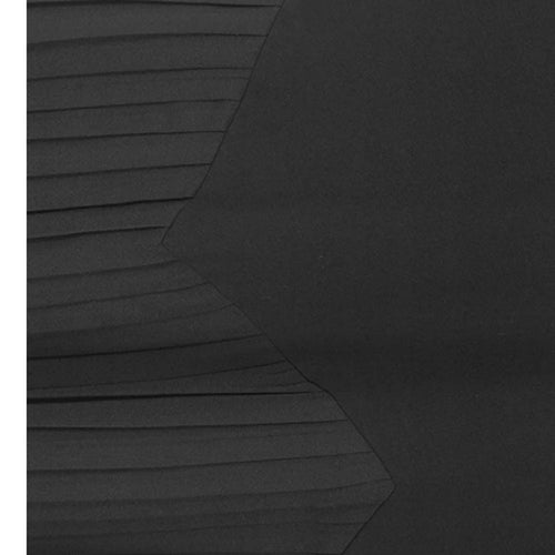 Load image into Gallery viewer, Women Black Pleated Spliced Big Size Midi Dress New Round Neck Short Sleeve Fashion Tide Spring Summer 2025  1DJ0989
