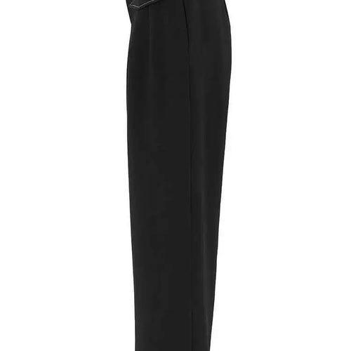 Load image into Gallery viewer, High Waist Black Topstitched Long Wide Leg Pants New Loose Fit Trousers Women Fashion Tide Spring Autumn 2025 1DF7779
