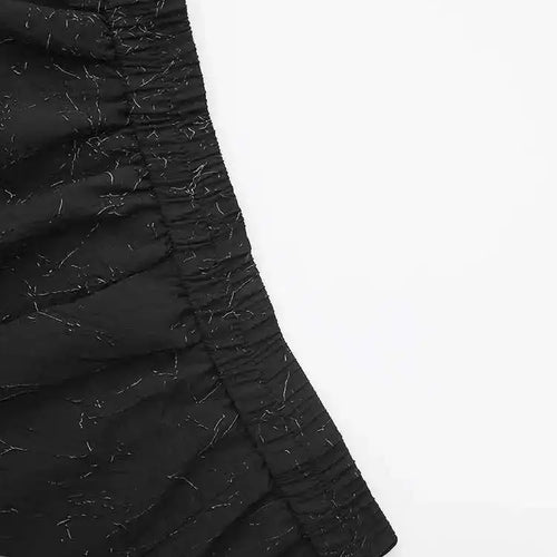 Load image into Gallery viewer, High Elastic Waist Black Big Pocket Drawstring Midi Half-body Skirt Women Fashion Tide New Spring Autumn 2025 1DH5352
