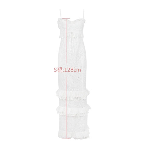 Load image into Gallery viewer, High Quality Summer Wedding Guest Dress Women 2023 White Occasionwear Maxi French Style Evening Birthday Party Dress
